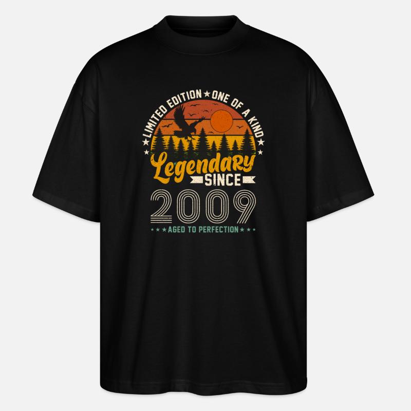 Jubiläumsjahr 2009 - Stanley/Stella Oversized Unisex Bio T-Shirt Blaster 2.0 - Schwarz