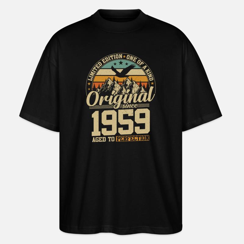 Jubilee Joy 1959 - Stanley/Stella Oversized Unisex Organic T-shirt Blaster 2.0 - black