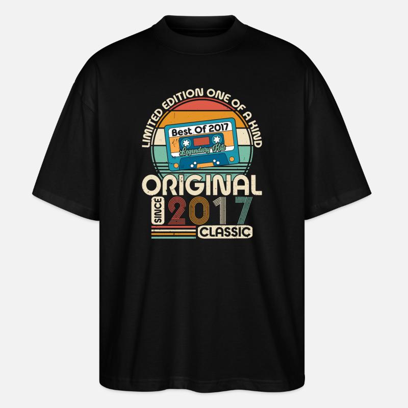 Jubiläumsfreude 2017 - Stanley/Stella Oversized Unisex Bio T-Shirt Blaster 2.0 - Schwarz