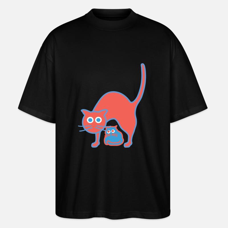 Tiff und Toeff 2 - Stanley/Stella Oversized Unisex Bio T-Shirt Blaster 2.0 - Schwarz