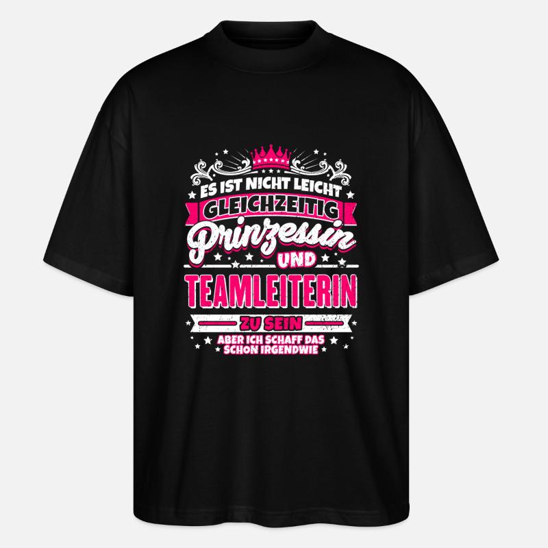 chef Princesse et équipe - T-shirt bio Blaster 2.0 coupe oversize Stanley/Stella Unisexe - noir