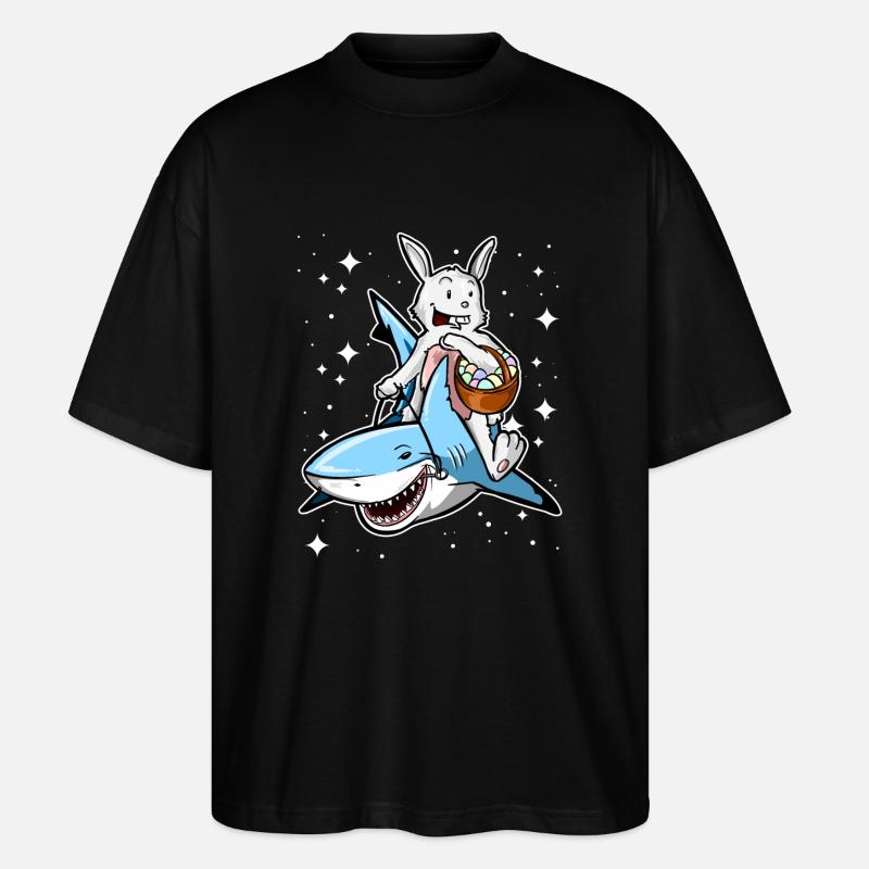 Galactic Easter! - Stanley/Stella Oversized Unisex Organic T-shirt Blaster 2.0 - black