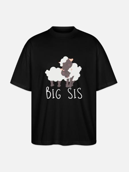 Big sister - Stanley/Stella Oversized Unisex Organic T-shirt Blaster 2.0 - black