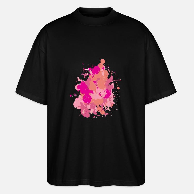 Farbklecks - Stanley/Stella Oversized Unisex Organic T-shirt Blaster 2.0 - black