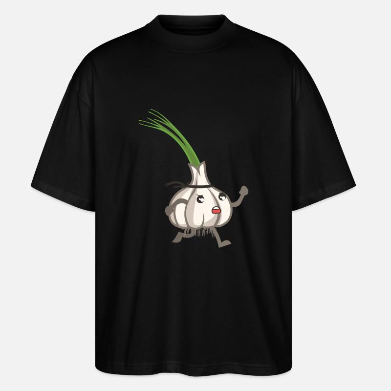 Cooler Knoblauch - Stanley/Stella Oversized Unisex Bio T-Shirt Blaster 2.0 - Schwarz
