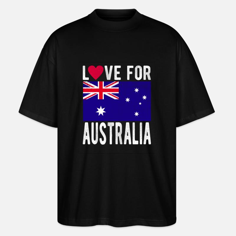 Australien Souvenir - Stanley/Stella Oversized Unisex Bio T-Shirt Blaster 2.0 - Schwarz