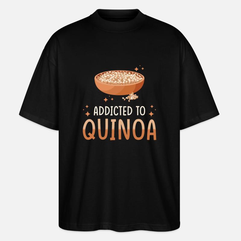 Quinoa Saying - Stanley/Stella Oversized Unisex Organic T-shirt Blaster 2.0 - black
