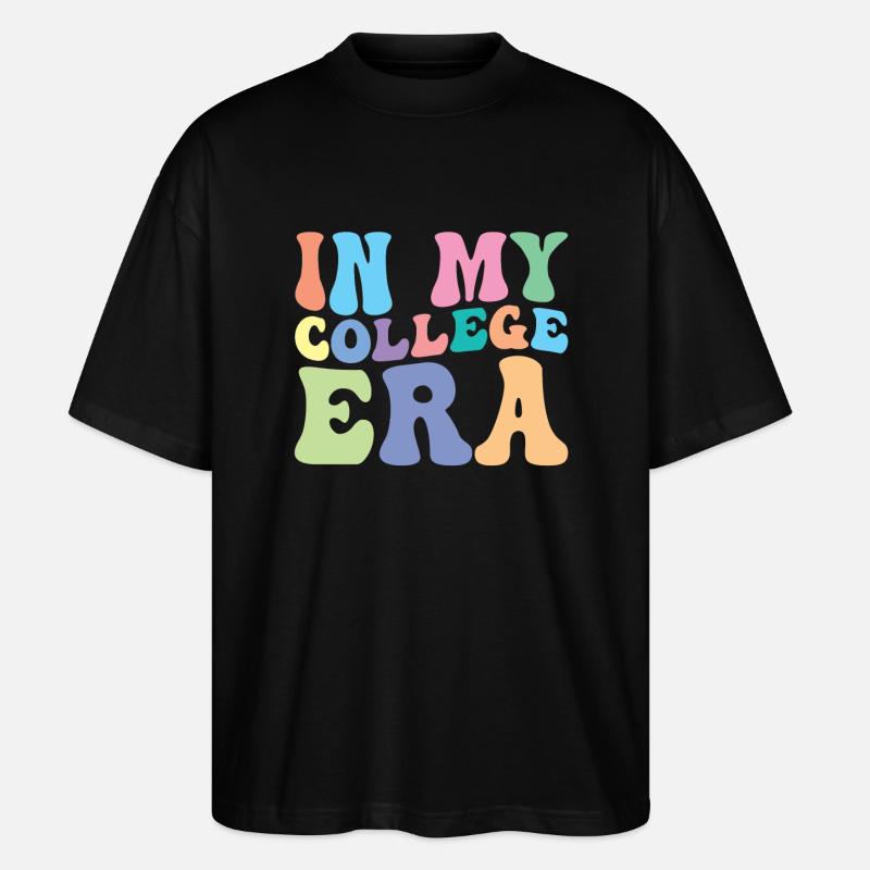 Hochschule Retro Groovy Student - Stanley/Stella Oversized Unisex Bio T-Shirt Blaster 2.0 - Schwarz