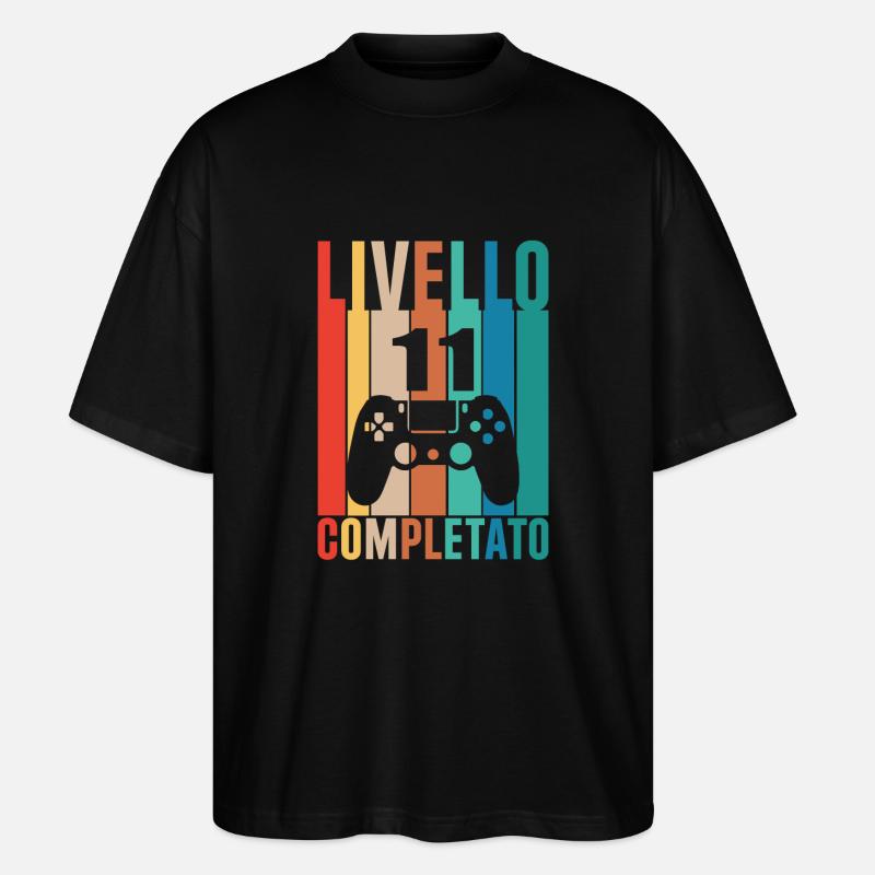 Stufe 11 - Stanley/Stella Oversized Unisex Bio T-Shirt Blaster 2.0 - Schwarz