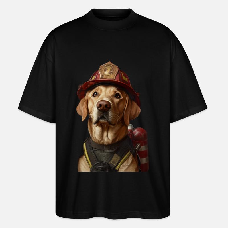Labrador Retriever - Stanley/Stella Oversized Unisex Bio T-Shirt Blaster 2.0 - Schwarz