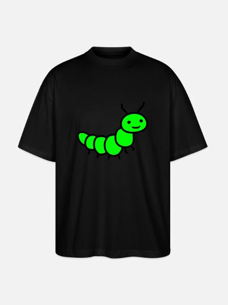Raupe - Stanley/Stella Oversized Unisex Bio T-Shirt Blaster 2.0 - Schwarz