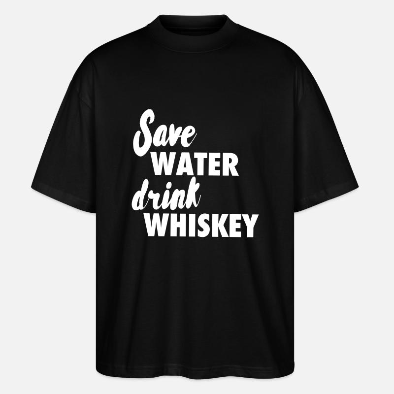 Whiskey - Stanley/Stella Oversized Unisex Bio T-Shirt Blaster 2.0 - Schwarz