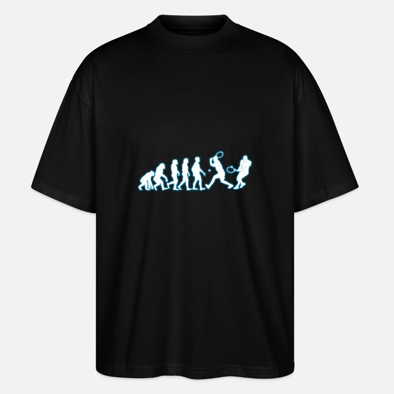 évolution Tennis - T-shirt bio Blaster 2.0 coupe oversize Stanley/Stella Unisexe - noir