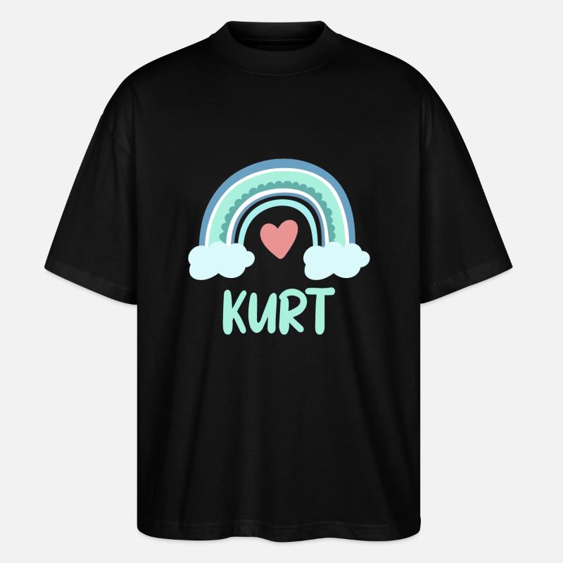 Kurt Nom Rainbow Baby - T-shirt bio Blaster 2.0 coupe oversize Stanley/Stella Unisexe - noir