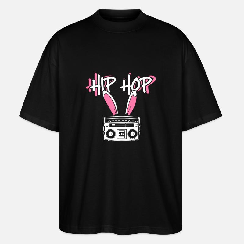 Hip Hop - Stanley/Stella Oversized Unisex Bio T-Shirt Blaster 2.0 - Schwarz