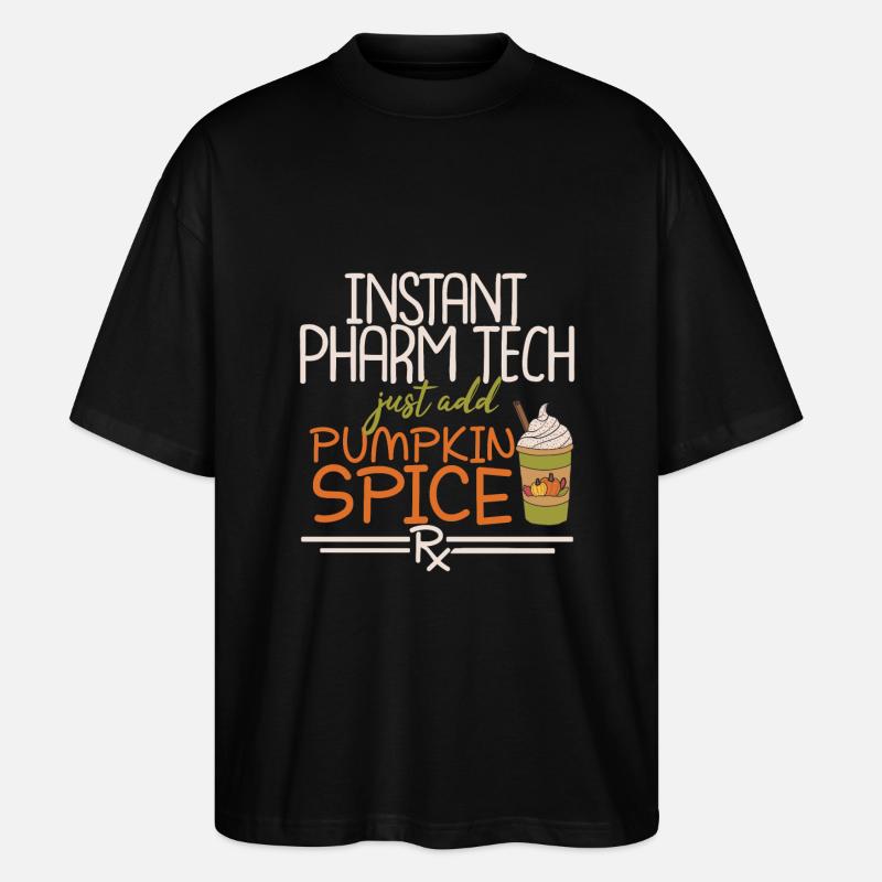 Instant Pharm Tech | Pharmacy - Stanley/Stella Oversized Unisex Bio T-Shirt Blaster 2.0 - Schwarz