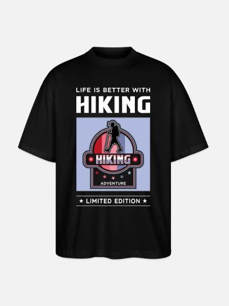 Hiking - Stanley/Stella Oversized Unisex Bio T-Shirt Blaster 2.0 - Schwarz