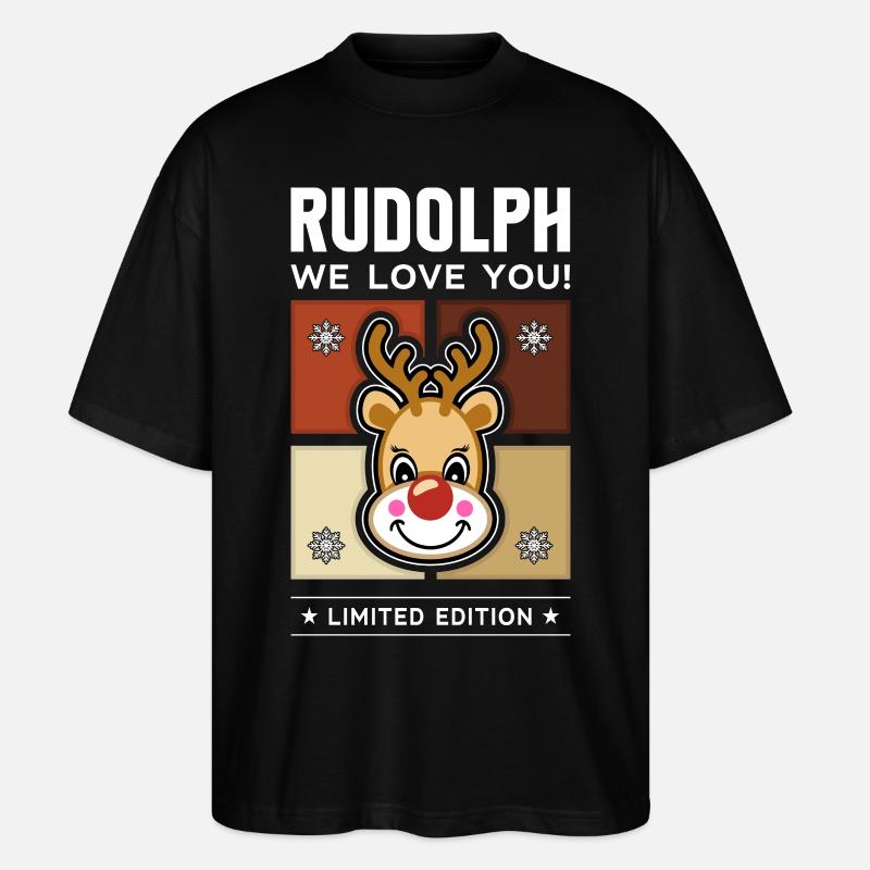Rudolph - T-shirt bio Blaster 2.0 coupe oversize Stanley/Stella Unisexe - noir
