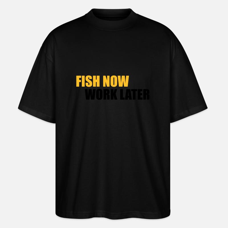 poissons - T-shirt bio Blaster 2.0 coupe oversize Stanley/Stella Unisexe - noir