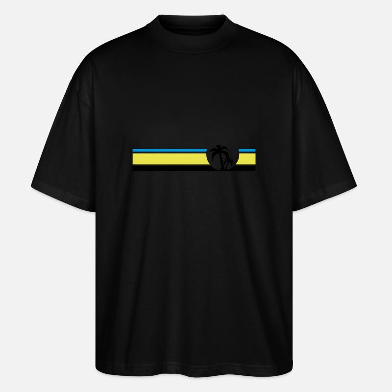 Palme II - Stanley/Stella Oversized Unisex Bio T-Shirt Blaster 2.0 - Schwarz