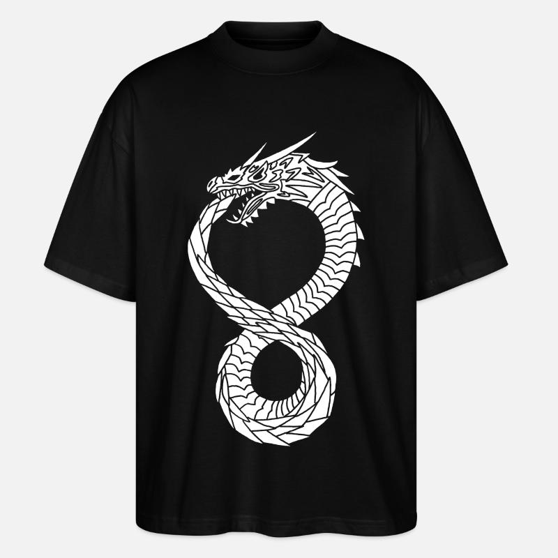 Dragon infini blanc - T-shirt bio Blaster 2.0 coupe oversize Stanley/Stella Unisexe - noir