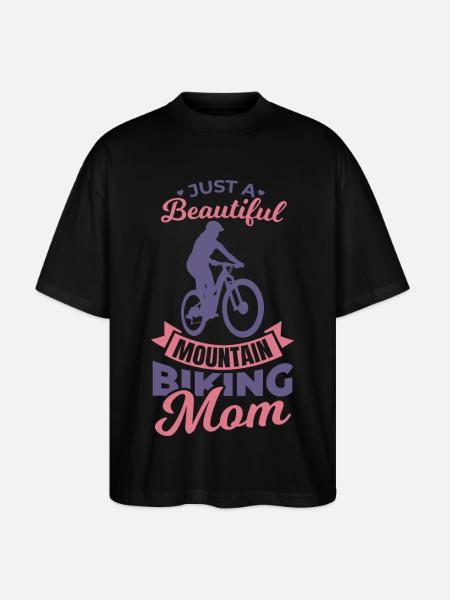 Mountainbike Mama - Stanley/Stella Oversized Unisex Bio T-Shirt Blaster 2.0 - Schwarz