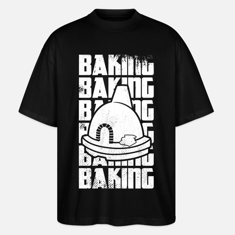 Lustiges Backen - Stanley/Stella Oversized Unisex Bio T-Shirt Blaster 2.0 - Schwarz