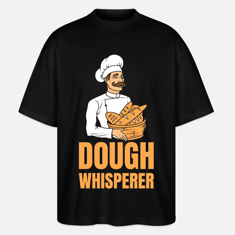 Baker Dough Whisperer - Stanley/Stella Oversized Unisex Organic T-shirt Blaster 2.0 - black