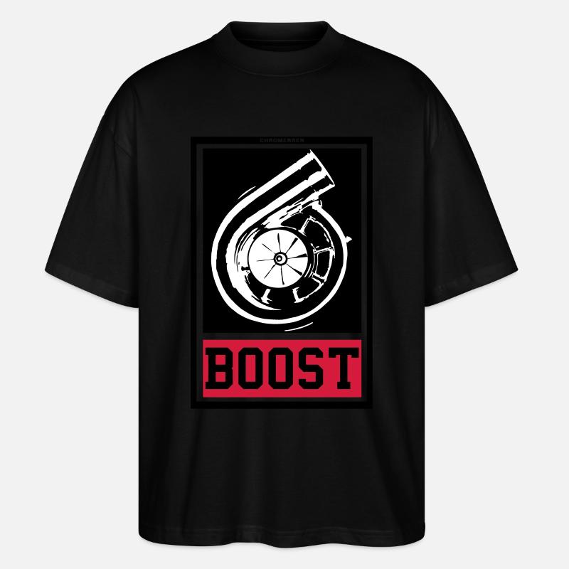BOOST - Stanley/Stella Oversized Unisex Bio T-Shirt Blaster 2.0 - Schwarz