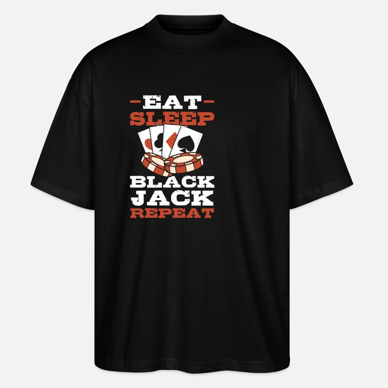 Blackjack Black Jack - Stanley/Stella Oversized Unisex Bio T-Shirt Blaster 2.0 - Schwarz