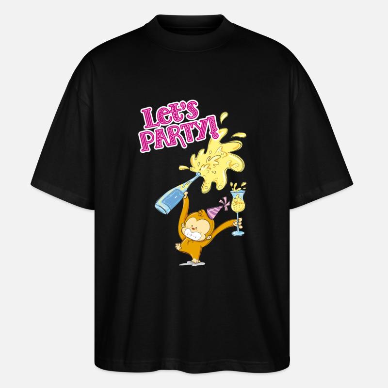 Munga Party - Stanley/Stella Oversized Unisex Bio T-Shirt Blaster 2.0 - Schwarz