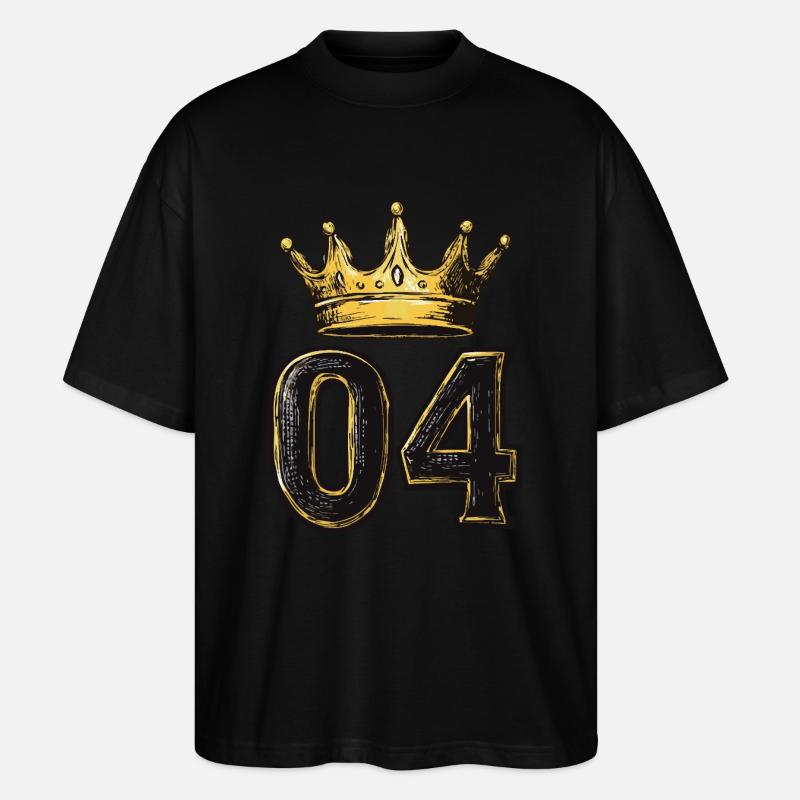 Couronne à 4 chiffres - T-shirt bio Blaster 2.0 coupe oversize Stanley/Stella Unisexe - noir