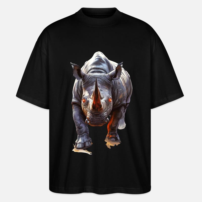 Nashorn - Stanley/Stella Oversized Unisex Bio T-Shirt Blaster 2.0 - Schwarz