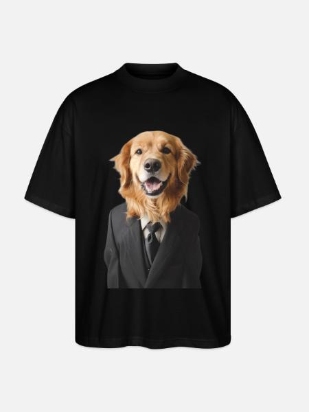 Chien - T-shirt bio Blaster 2.0 coupe oversize Stanley/Stella Unisexe - noir