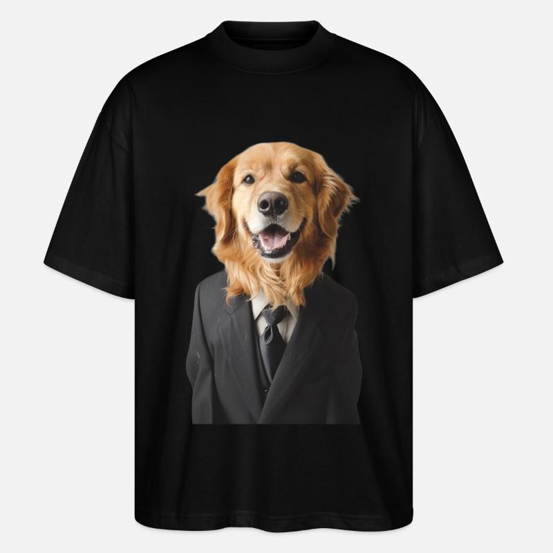 Hund - Stanley/Stella Oversized Unisex Bio T-Shirt Blaster 2.0 - Schwarz