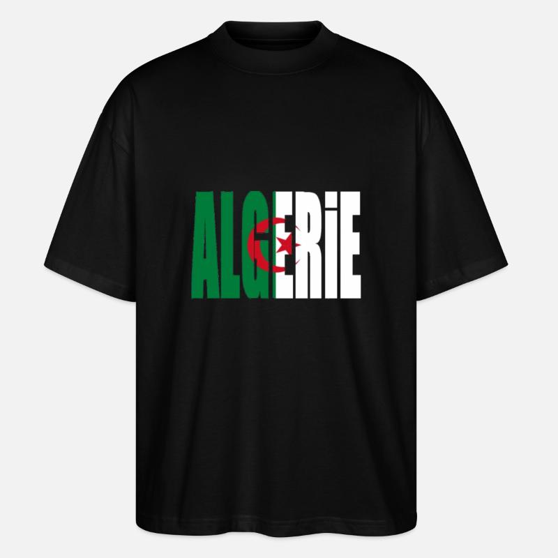 algeria - Stanley/Stella Oversized Unisex Bio T-Shirt Blaster 2.0 - Schwarz