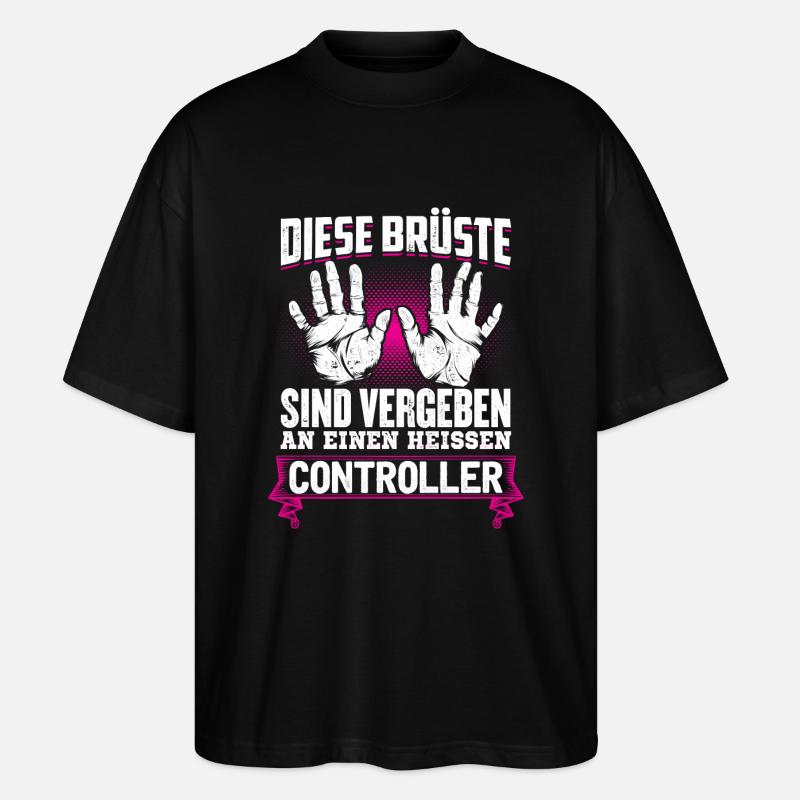 CONTROLLER - Brüste - Stanley/Stella Oversized Unisex Bio T-Shirt Blaster 2.0 - Schwarz