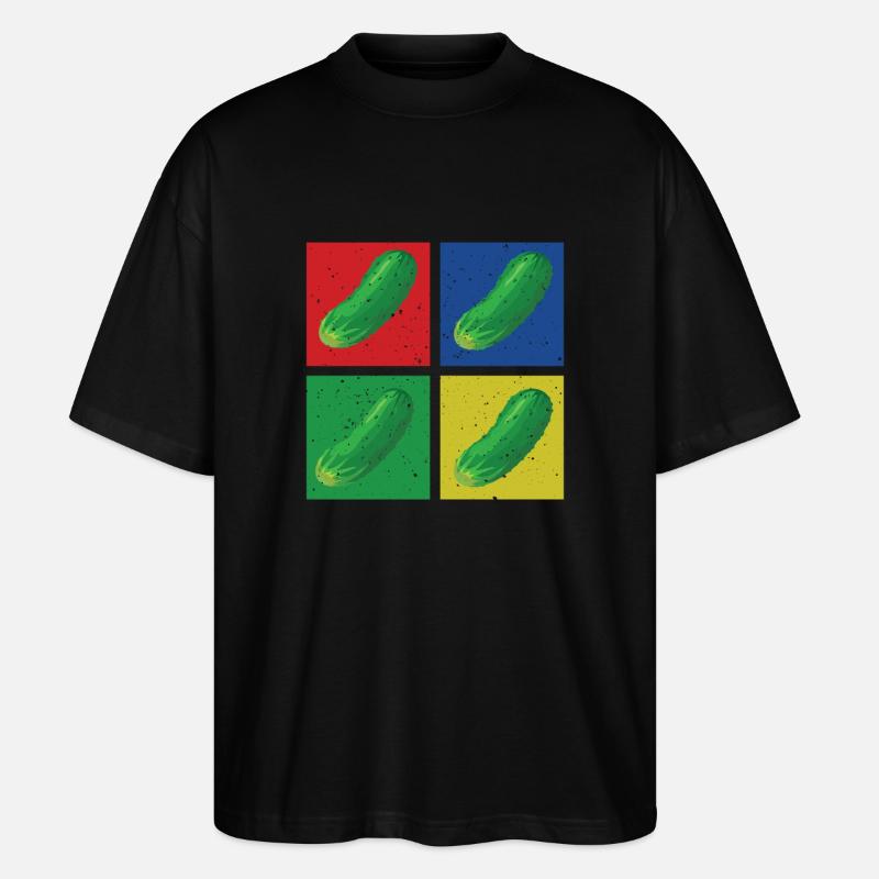 Gurken - Stanley/Stella Oversized Unisex Bio T-Shirt Blaster 2.0 - Schwarz