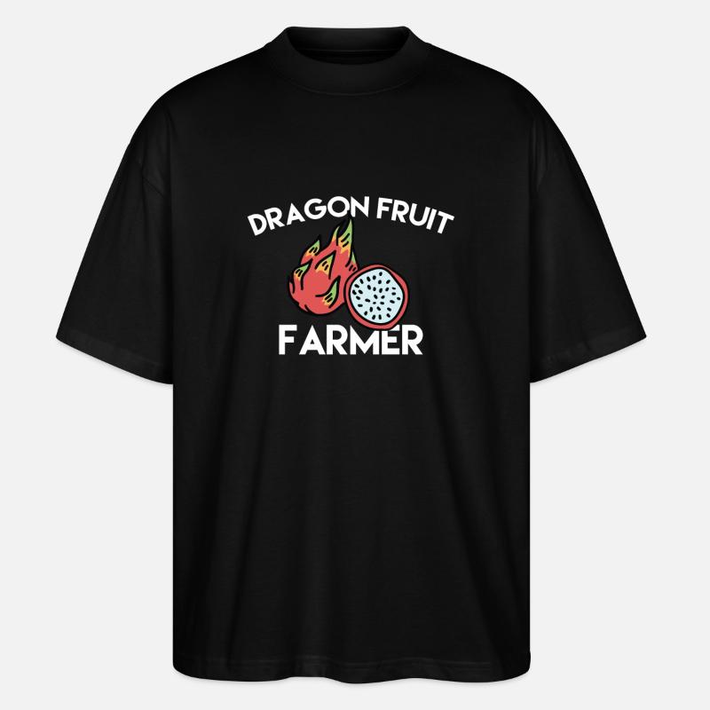 Dragon Fruit Farmer - Stanley/Stella Oversized Unisex Organic T-shirt Blaster 2.0 - black