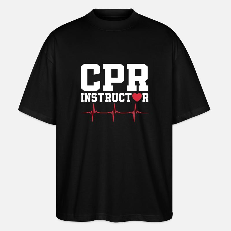 Instructeurs CPR - T-shirt bio Blaster 2.0 coupe oversize Stanley/Stella Unisexe - noir