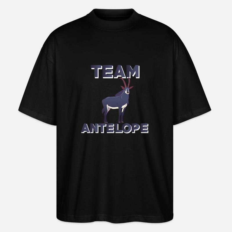Équipe Antelope - T-shirt bio Blaster 2.0 coupe oversize Stanley/Stella Unisexe - noir