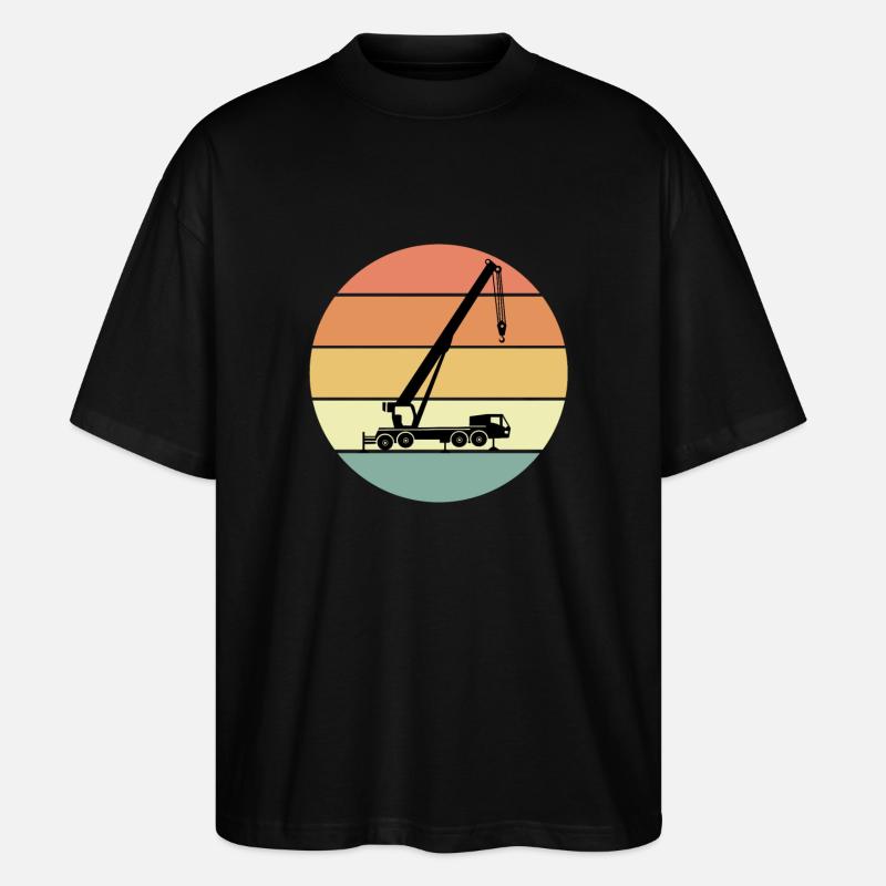 Grue mobile - T-shirt bio Blaster 2.0 coupe oversize Stanley/Stella Unisexe - noir
