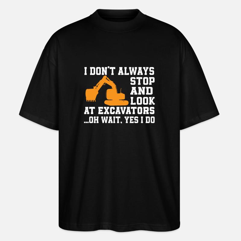 Drôle de pelle hydraulique - T-shirt bio Blaster 2.0 coupe oversize Stanley/Stella Unisexe - noir