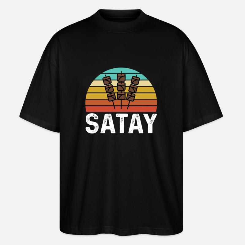 Satay - Stanley/Stella Oversized Unisex Bio T-Shirt Blaster 2.0 - Schwarz