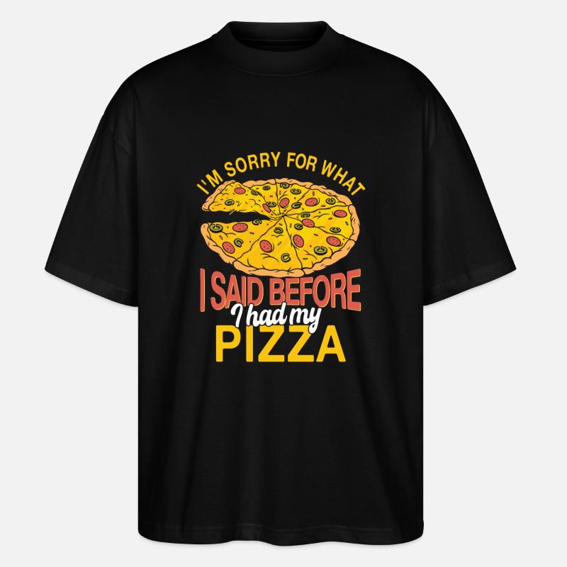 Pizza Liebhaber - Stanley/Stella Oversized Unisex Bio T-Shirt Blaster 2.0 - Schwarz