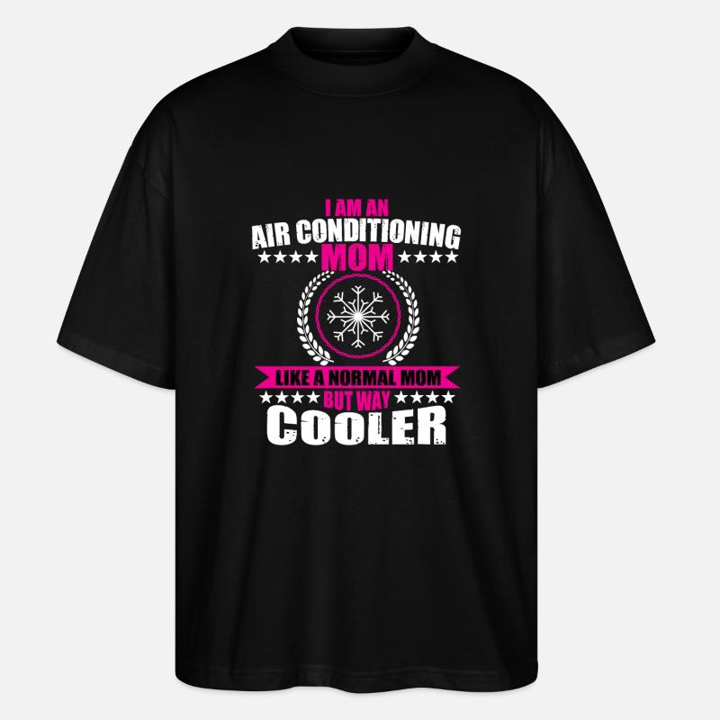 Climatiseurs Mama - T-shirt bio Blaster 2.0 coupe oversize Stanley/Stella Unisexe - noir
