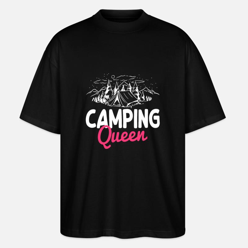 Fun Camping Queen - Stanley/Stella Oversized Unisex Organic T-shirt Blaster 2.0 - black
