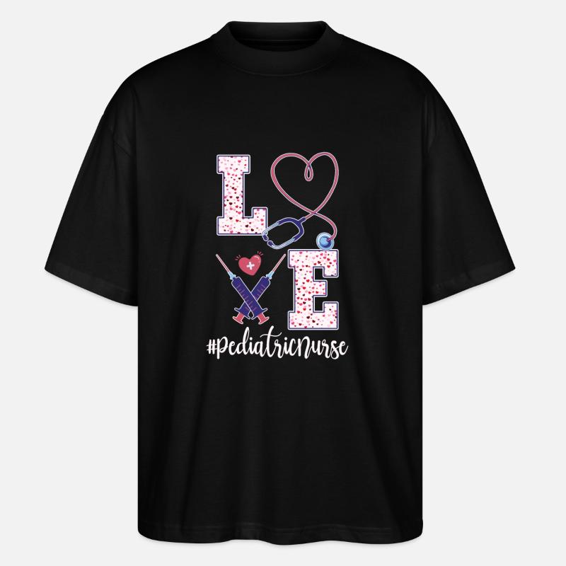 Pediatrics Nurse Design - Stanley/Stella Oversized Unisex Organic T-shirt Blaster 2.0 - black