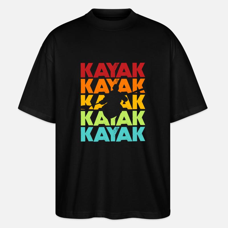 Kajak - Stanley/Stella Oversized Unisex Bio T-Shirt Blaster 2.0 - Schwarz