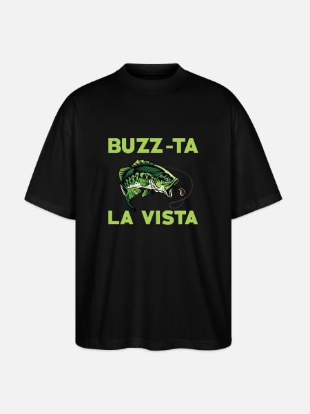 Buzz-ta La Vista Perch Fishing - Stanley/Stella Oversized Unisex Organic T-shirt Blaster 2.0 - black
